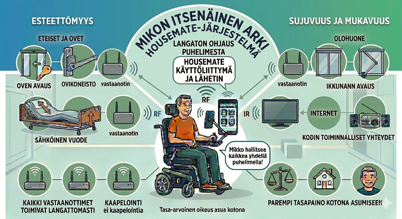 Mikon itsenäinen arki – Housemate-järjestelmä
